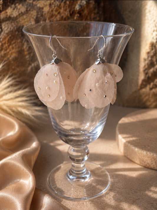 Embellished Petal Earrings
