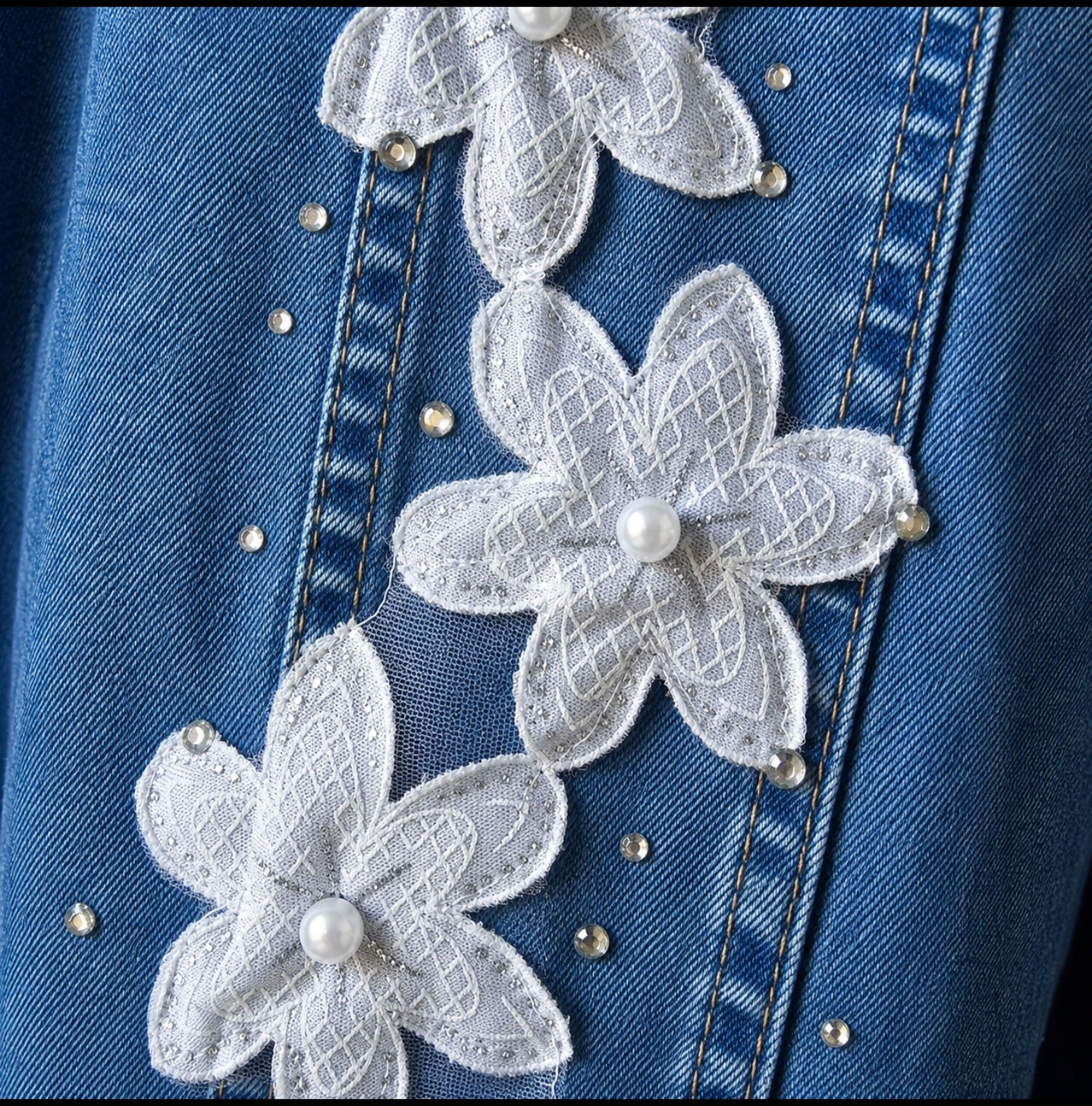 Blossom Lux Denim Jacket