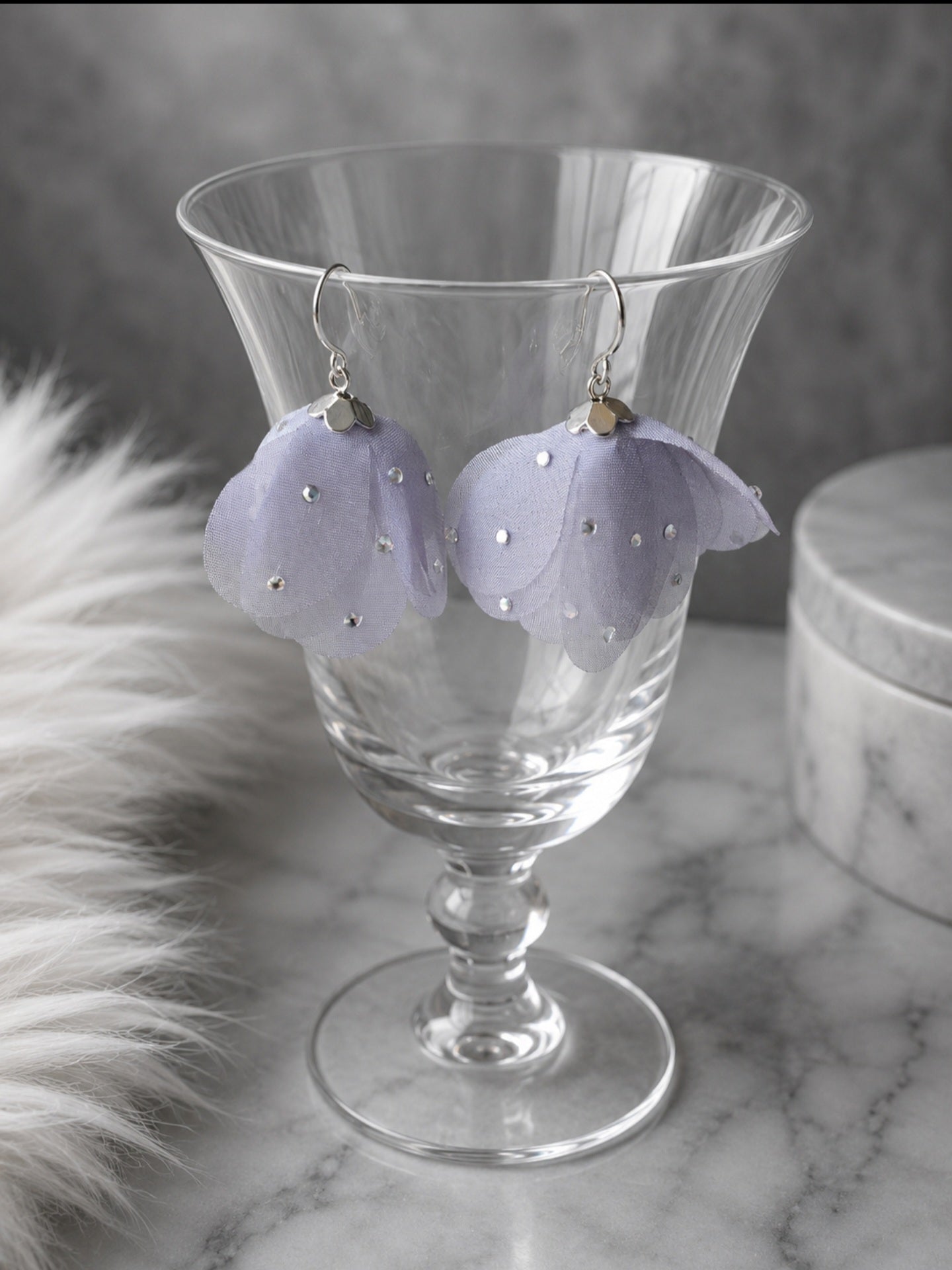 Embellished Petal Earrings