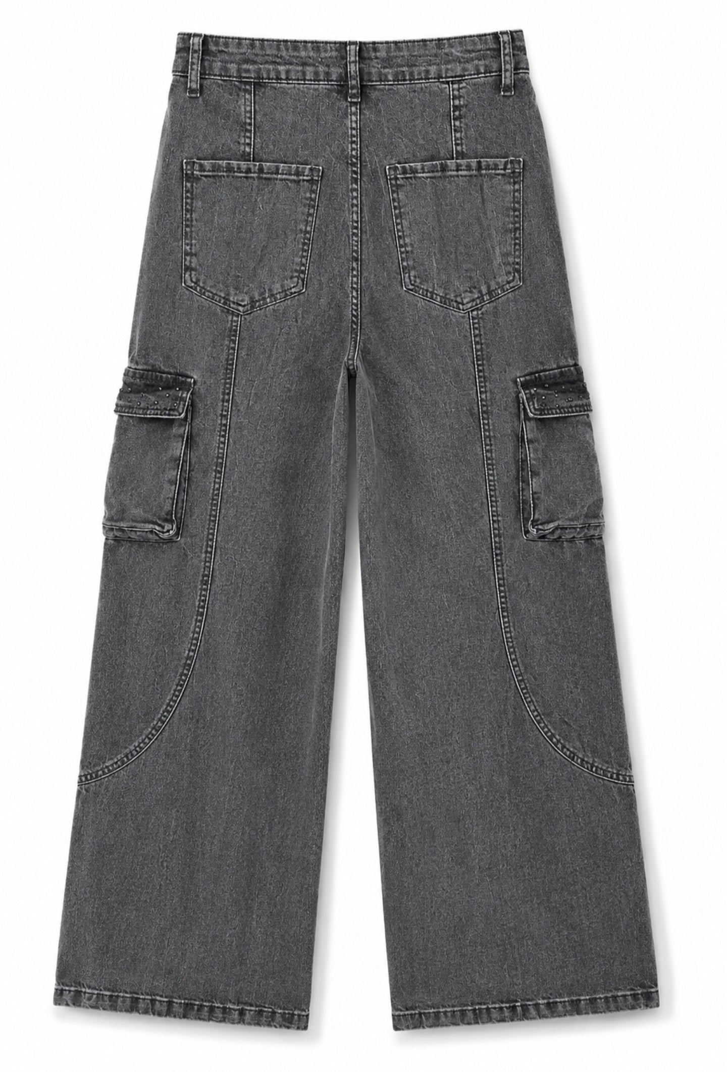 Midnight Luxe Cargo Jeans
