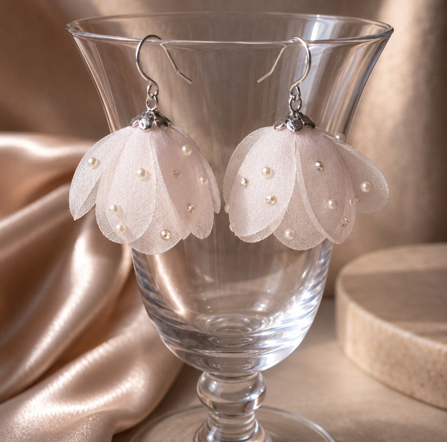 Embellished Petal Earrings